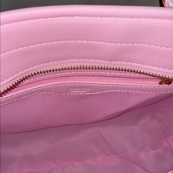 Valentino Orlandi Italian Pink Women's Handbag With Wristlet - Picture 11 of 15